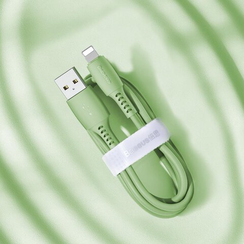 Baseus kabel Colourful USB - Lightning 1,2 m 2,4A zielony