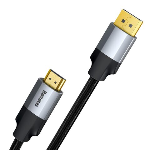 Baseus kabel Enjoyment DisplayPort - HDMI 2,0 m ciemno-szary 4K