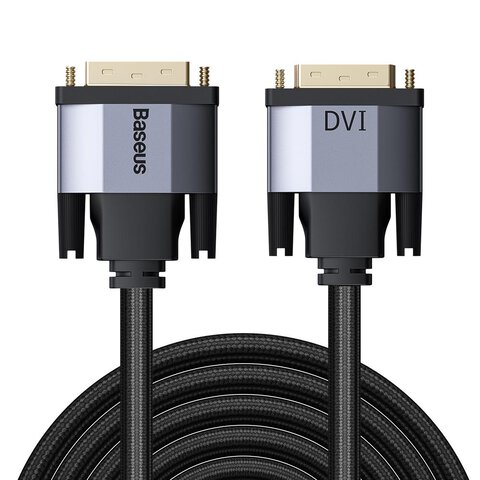 Baseus kabel Enjoyment DVI - DVI 3,0 m ciemno-szary dwukierunkowy
