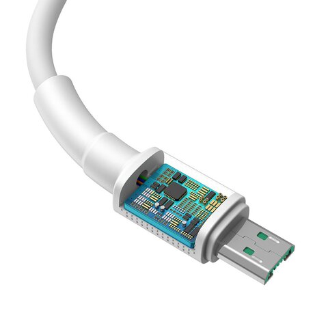 Baseus kabel Mini USB - microUSB 0,5 m 4A biały