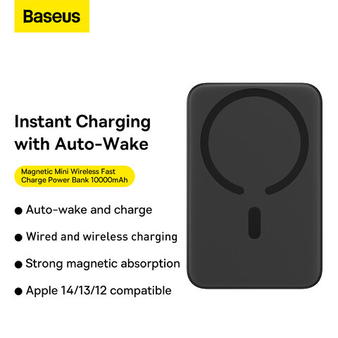 Baseus power bank magnetyczny Mini 20W 10000mAh czarny