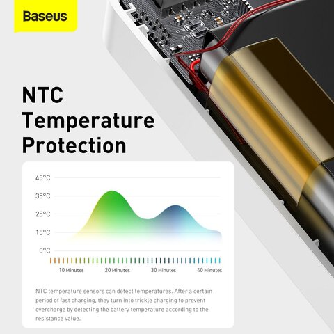 BASEUS powerbank 10 000 mAh + kabel USB A do Micro USB PD QC3.0 3A 15W PPBD050002 biay