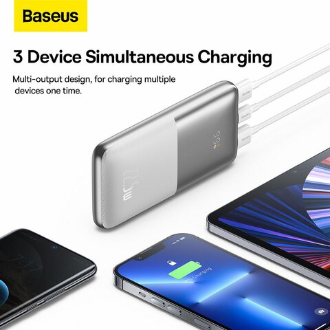 BASEUS powerbank 10 000 mAh + kabel USB A do Typ C PD QC3.0 3A 22,5W PPBD040002 biay