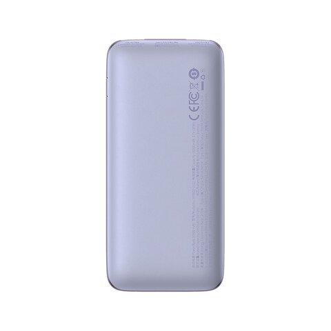 BASEUS powerbank 10 000 mAh + kabel USB A do Typ C PD QC3.0 3A 22,5W PPBD040005 fioletowy