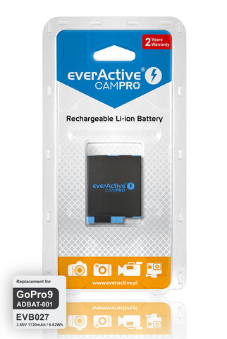 Bateria (akumulator) everActive CamPRO do GoPRO Hero 9 10 11 BLACK  Li-ion Premium ADBAT-001