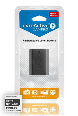 Bateria (akumulator) everActive CamPro - zamiennik do aparatu fotograficznego Sony NP-FZ-100