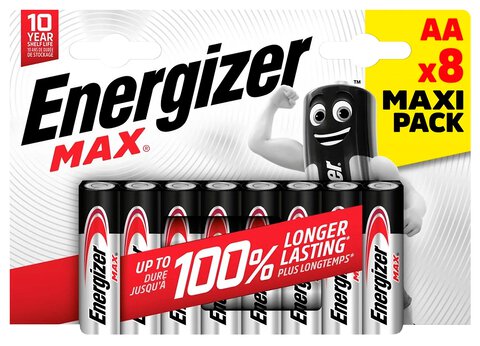 bateria alkaliczna Energizer MAX LR6/AA (blister) - 8 sztuk
