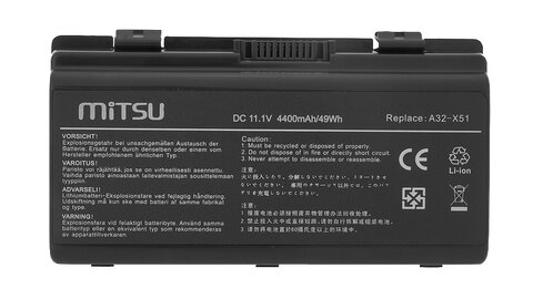 Bateria Asus A32-X51 A32-T12 X51H X51L X51R 11.1V, 4400mAh Mitsu