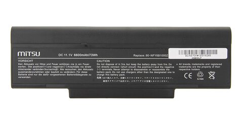 Bateria Asus F2, F3, Z94 A32-F2, CBPIL44 6600mAh Mitsu