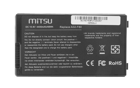 Bateria Asus F80 F81 F83 X61 X80 X88 A32-F80 4400mAh Mitsu