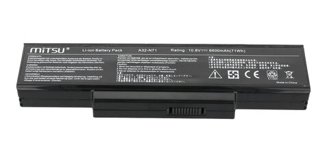 Bateria Asus K72, K73, N73, X77, X7BJG, X7BJN, X7BJQ, X7BS, X7BSM A32-K72, A32-N71 6600mAh Mitsu