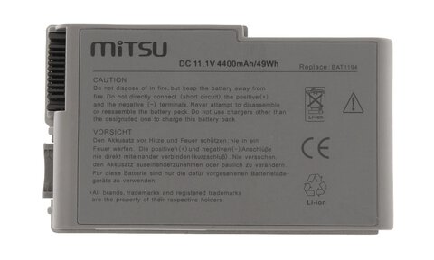 Bateria Dell D500 D520 D600 505M M20 YD165 W1605 4400mAh Mitsu