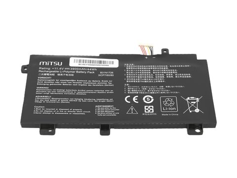 Bateria Mitsu do Asus TUF Gaming FX504, FX505, FX80G B31N1726