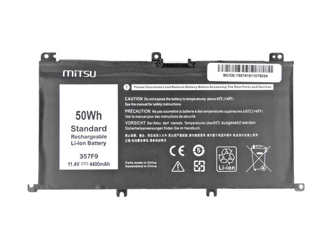 Bateria Mitsu do Dell Inspiron 15 (7557), 15 (7559), INS15PD-1748B, INS15PD-1748R