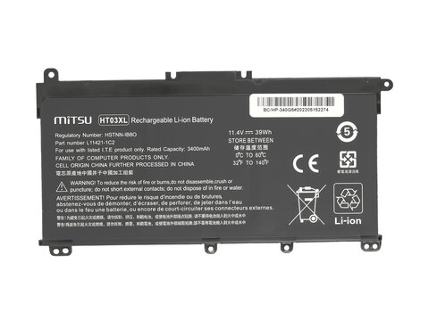 Bateria Mitsu do HP 240 250 G7 G8, 340 348 G5 G7 HSTNN-IB8O