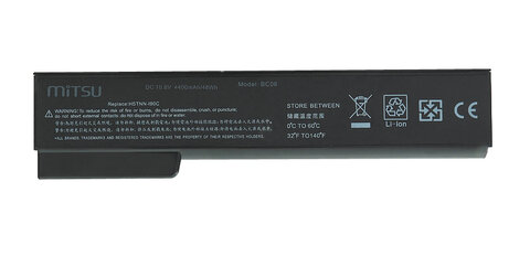 Bateria Mitsu do HP 8460p 8460w 8560p 6360b 6560b QK639AA 4400mAh