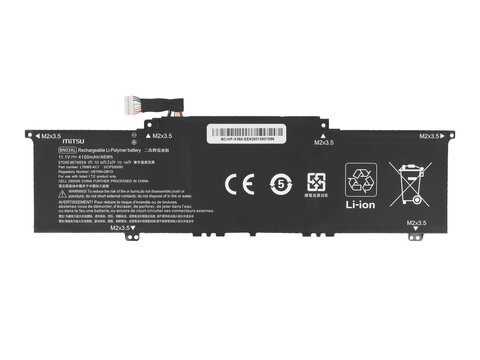 Bateria Mitsu do HP Envy 13, x360 15 BN03XL L76965-AC1 BN03051XL-PL