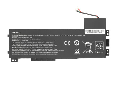 Bateria Mitsu do HP ZBook 15 G3, 15 G4 VV09XL 808398-2B1 808452-001