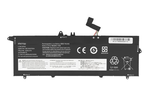 Bateria Mitsu do Lenovo ThinkPad T490s, T495s, T14s SB10T83154