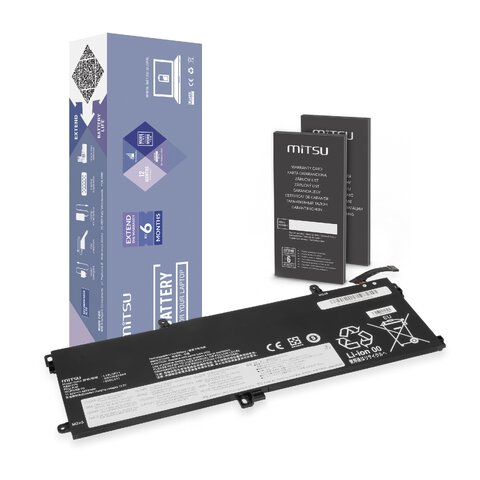 Bateria Mitsu do Lenovo ThinkPad T590, P15s, T15 5B10W51831