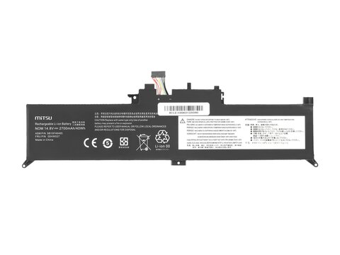 Bateria Mitsu do Lenovo ThinkPad Yoga 260 370 X380 01AV434