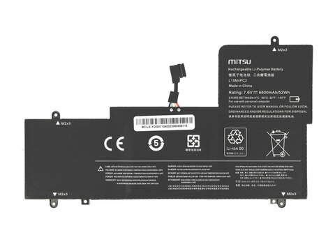 Bateria Mitsu do Lenovo Yoga 710 710-14IKB 710-14ISK 710-15 5B10K90778