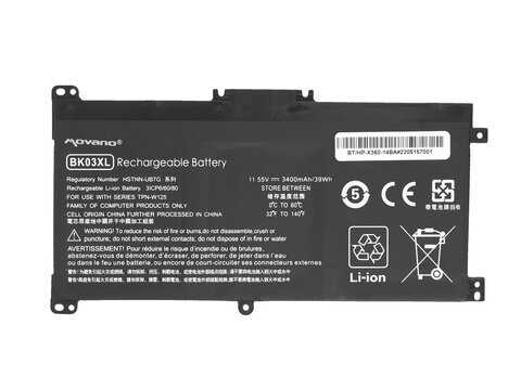 Bateria Movano do HP Pavilion X360 14-BA BKO3XL