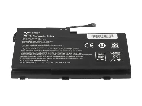 Bateria Movano do HP ZBook 17 G3 808397-421 808451-001 HSTNN-LB6X