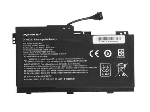 Bateria Movano do HP ZBook 17 G3 808397-421 808451-001 HSTNN-LB6X