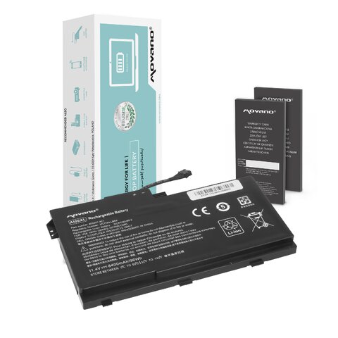 Bateria Movano do HP ZBook 17 G3 808397-421 808451-001 HSTNN-LB6X