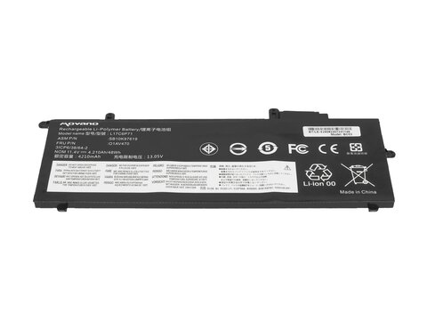 Bateria Movano do Lenovo ThinkPad A285, X280 5B10W13920 L17C6P71