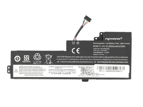 Bateria Movano do Lenovo ThinkPad T480, A475 01AV421 01AV419