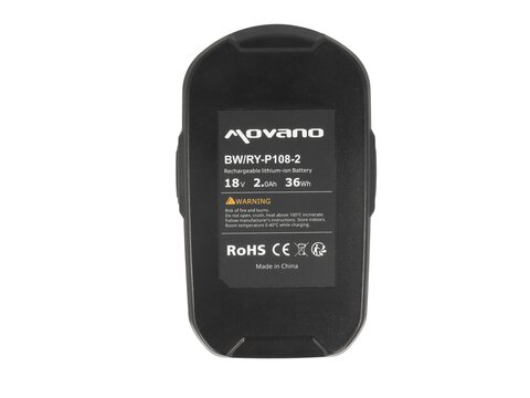 Bateria Movano do Ryobi P102, P104, P108 (2000 mAh)