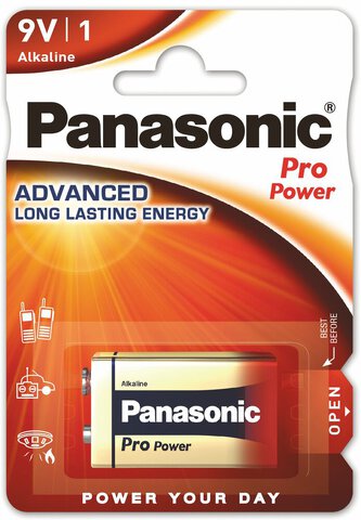 Bateria Panasonic Alkaline PRO Power 6LR61 / 9V