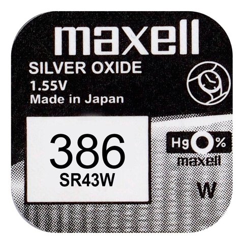 Bateria srebrowa mini Maxell 301 / 386 / SR 43 / 186