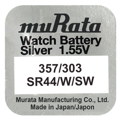 bateria srebrowa mini Murata 357 / 303 / SR44W / SW44SW / SR44