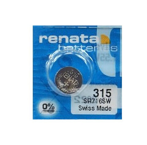 Bateria srebrowa mini Renata 315 / SR716SW / SR67