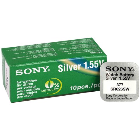 Bateria srebrowa mini Sony 377 / 376 / SR 626 SW / G4