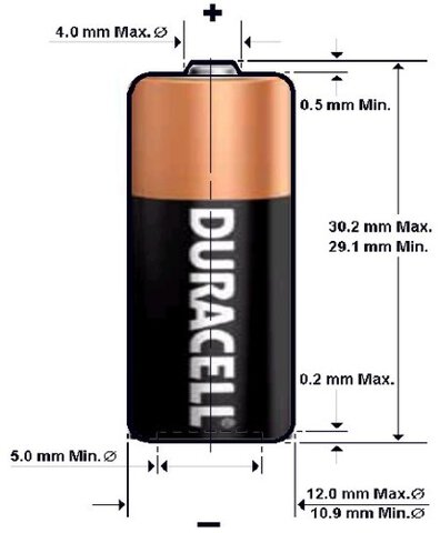 bateria Duracell LR1 / N / E90 / 910A