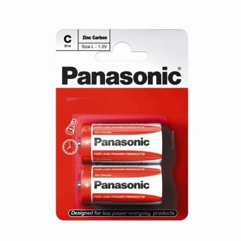 Bateria cynkowo-węglowa Panasonic R14 C - blister