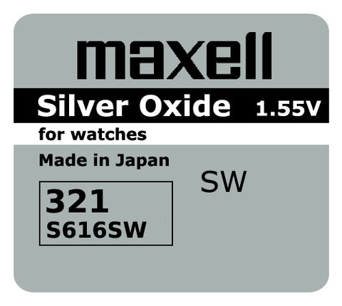 bateria srebrowa mini Maxell 321 / SR 616 SW