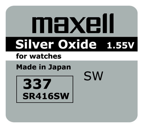 bateria srebrowa mini Maxell 337 / SR 416 SW