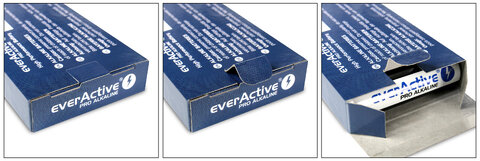Latarka czołowa diodowa everActive HL-150 3W COB LED + 10x baterie alkaliczne everActive Pro Alkaline LR03 AAA