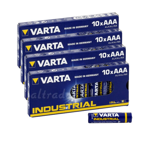 Baterie alkaliczne Varta Industrial LR03/AAA 10x4 (40 sztuk)