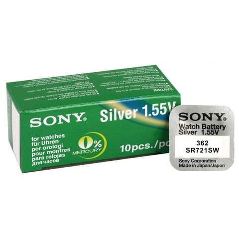 Bateria srebrowa mini Sony 362 / 361 / SR 721 SW / G11