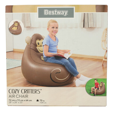 BESTWAY 75116 Fotel dmuchany puf małpka 70kg