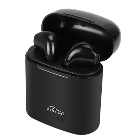 Bezprzewodowe słuchawki Bluetooth TWS z power bankiem Media-Tech MT3589K czarne