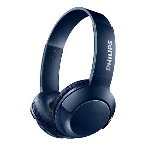 Bezprzewodowe słuchawki Philips SHB3075BL BASS+ niebieskie