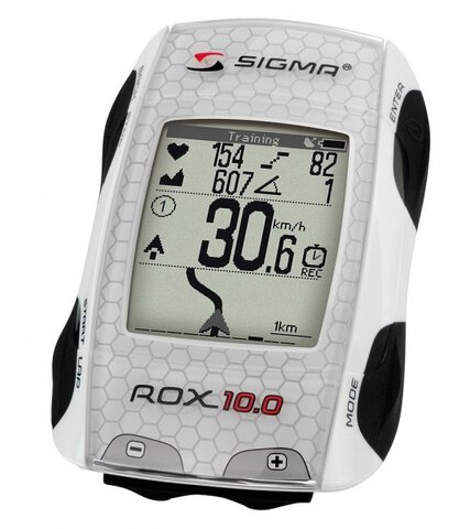 Bezprzewodowy licznik - komputer rowerowy Sigma ROX 10.0 GPS biały
