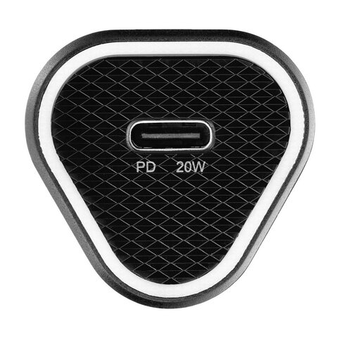 BLUE STAR adowarka samochodowa Typ C + kabel Typ C do Typ C PD QC3.0 AFC 3A 20W czarna